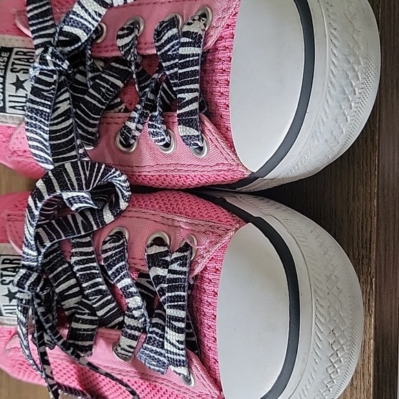 Converse Big Kids Pink All Star Sneakers Size 3 - Picture 4 of 8